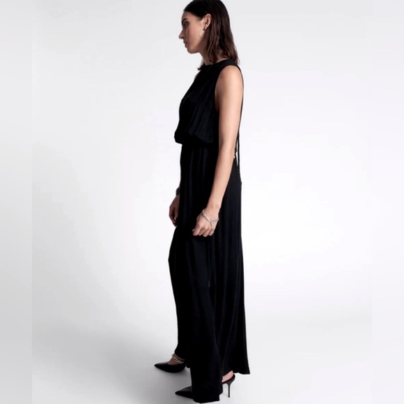 One Teaspoon NWT After Party Open Back Black Jumpsuit SZ S - Picture 5 of 5